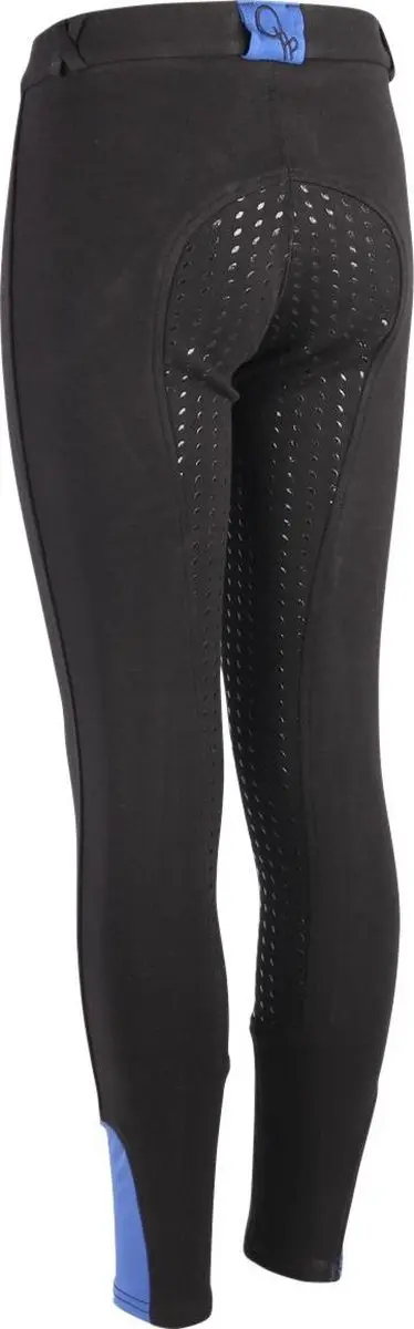 QHP Rijbroek Junior Full Grip 116 - Zwart - afbeelding 6 van 6