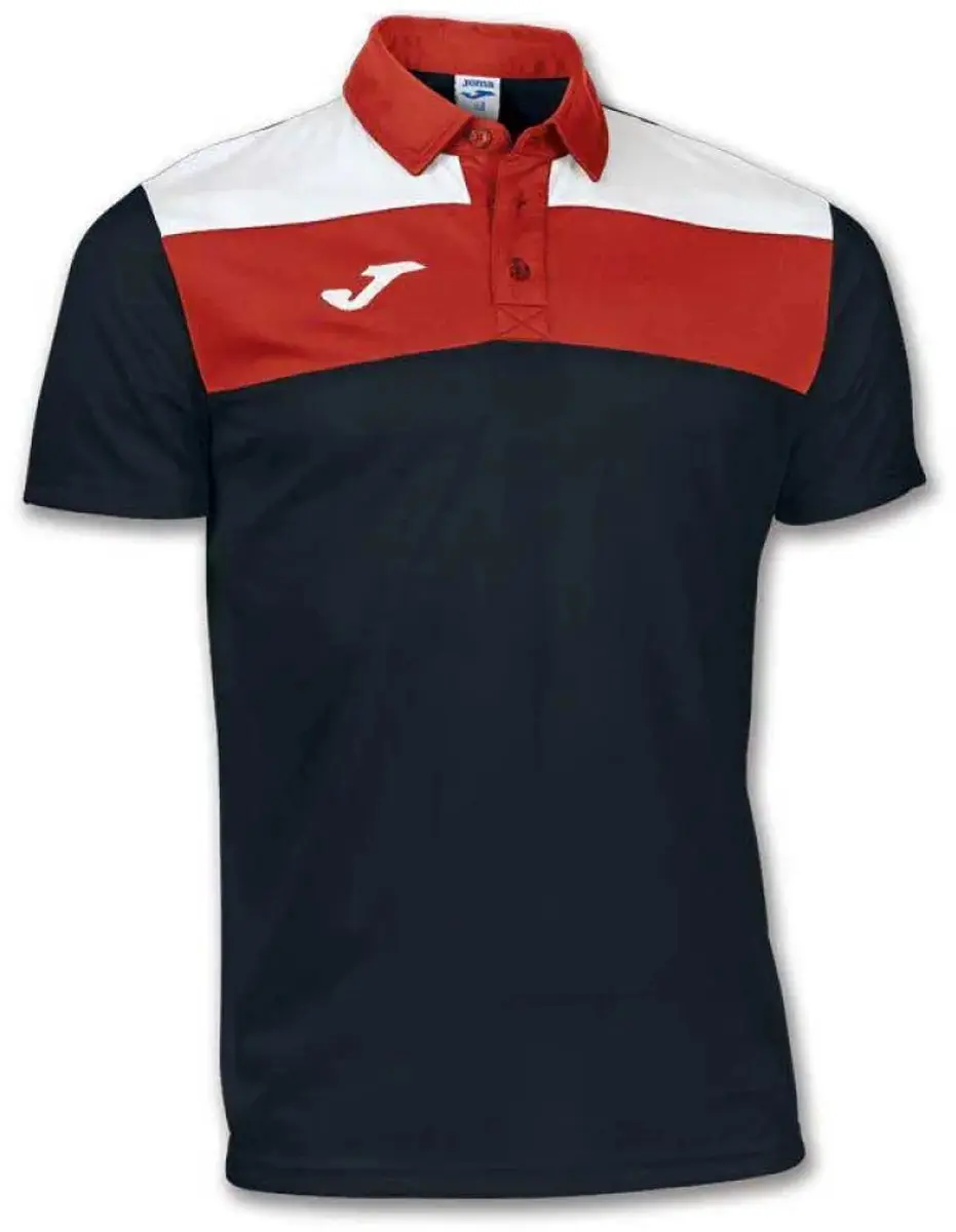 Joma Crew Korte Mouw Poloshirt Zwart 5-6 Years Jongens