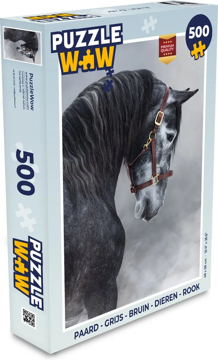 PuzzleWow Paard Legpuzzel 500 Stuks - Multicolor