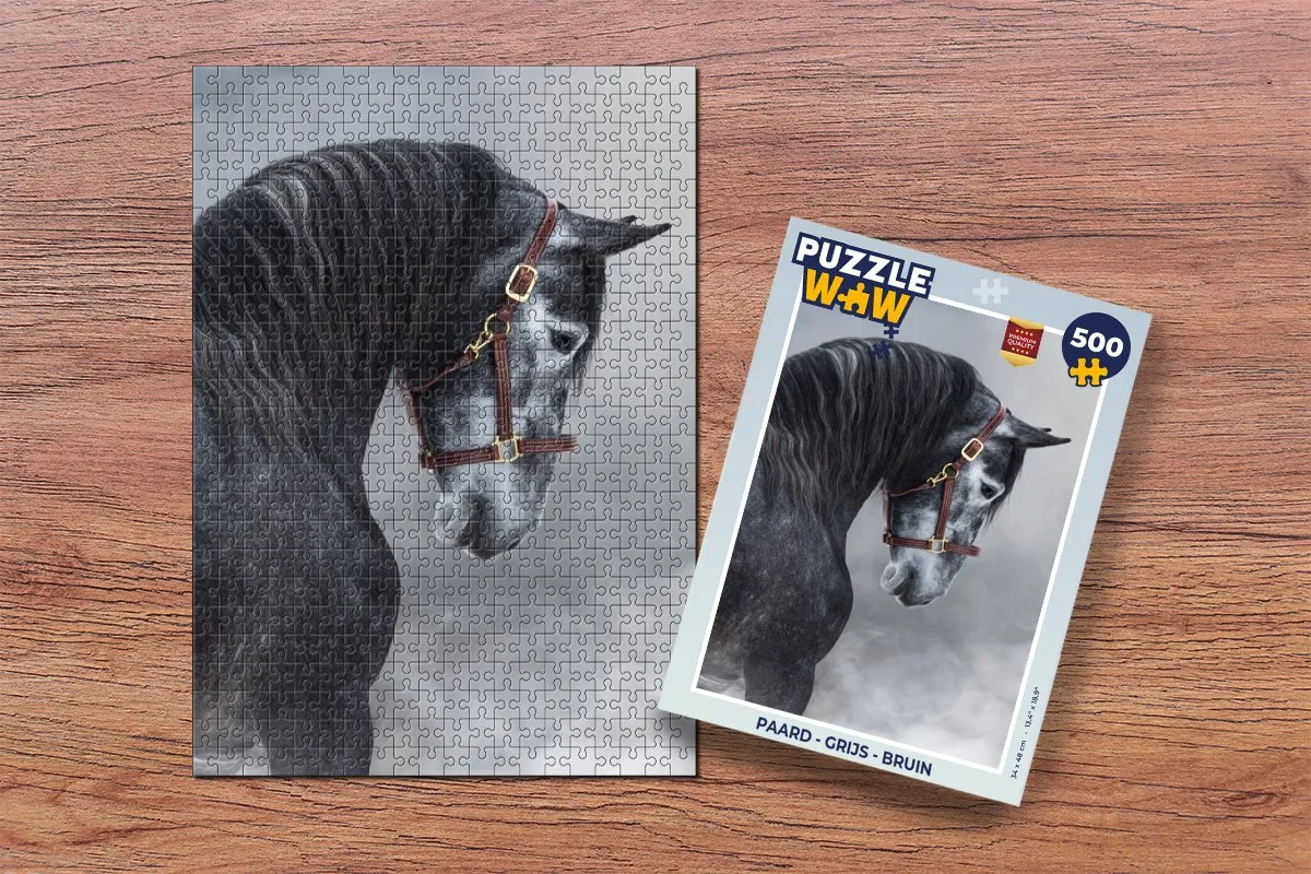 PuzzleWow Paard Legpuzzel 500 Stuks - Multicolor