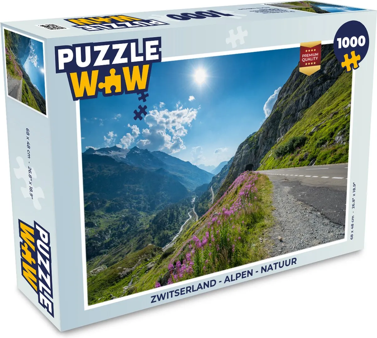 PuzzleWow Alpen Natuur Legpuzzel 1000 Stuks