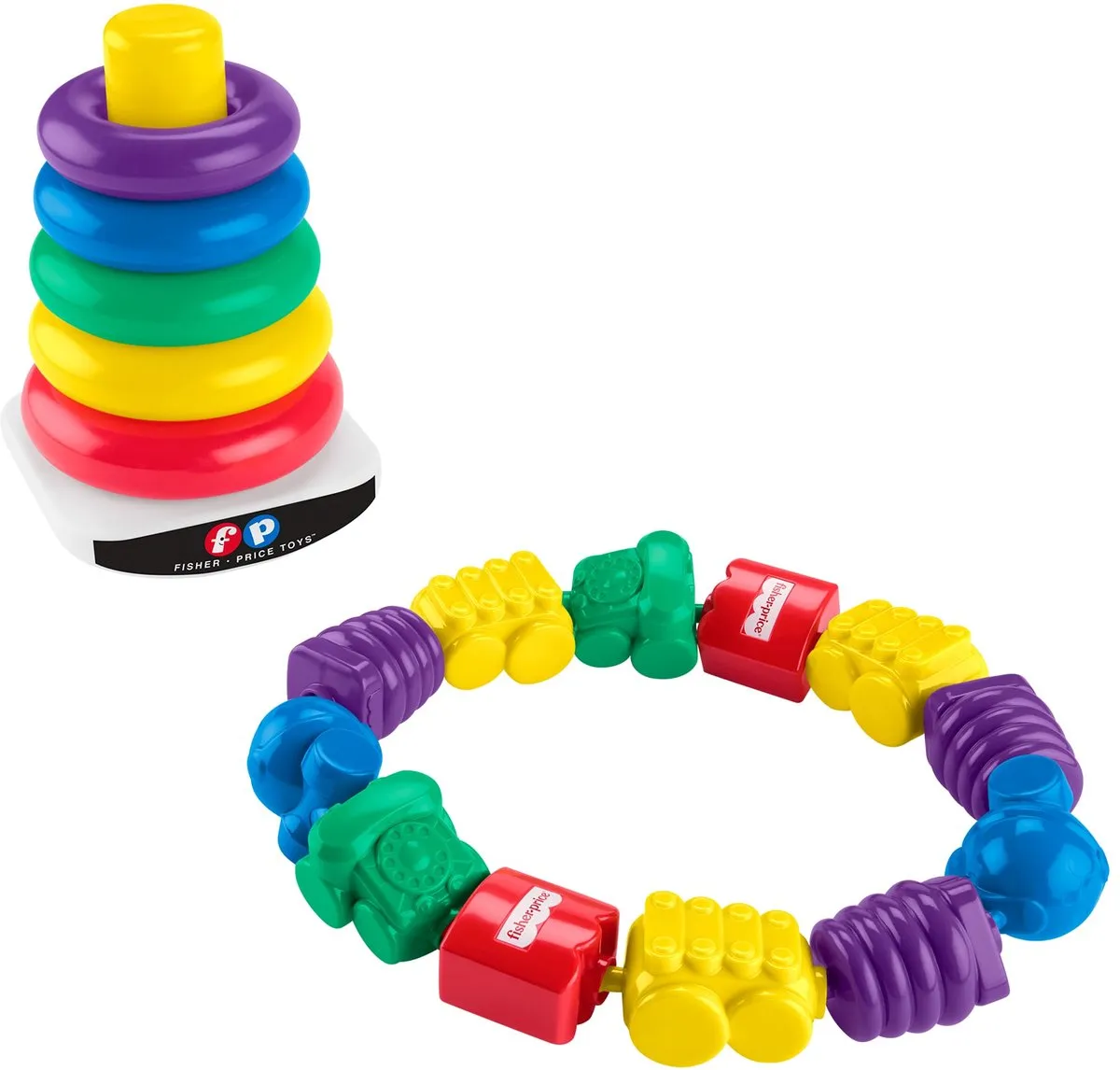 Fisher Price Stapeltoren en Klikkralen Set - Multicolor