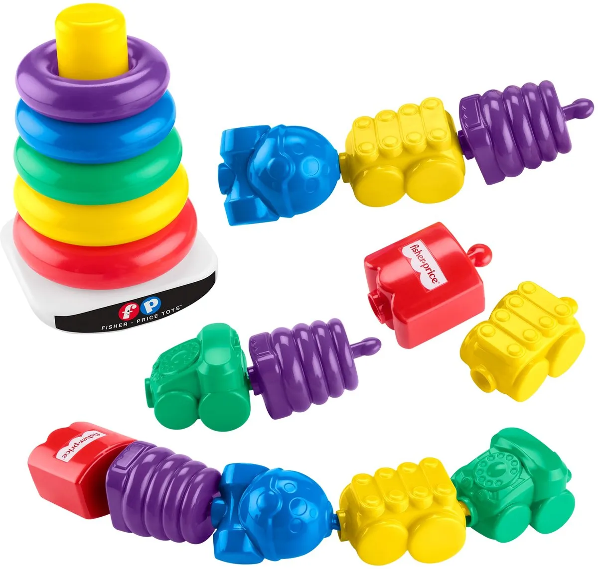 Fisher Price Stapeltoren en Klikkralen Set
