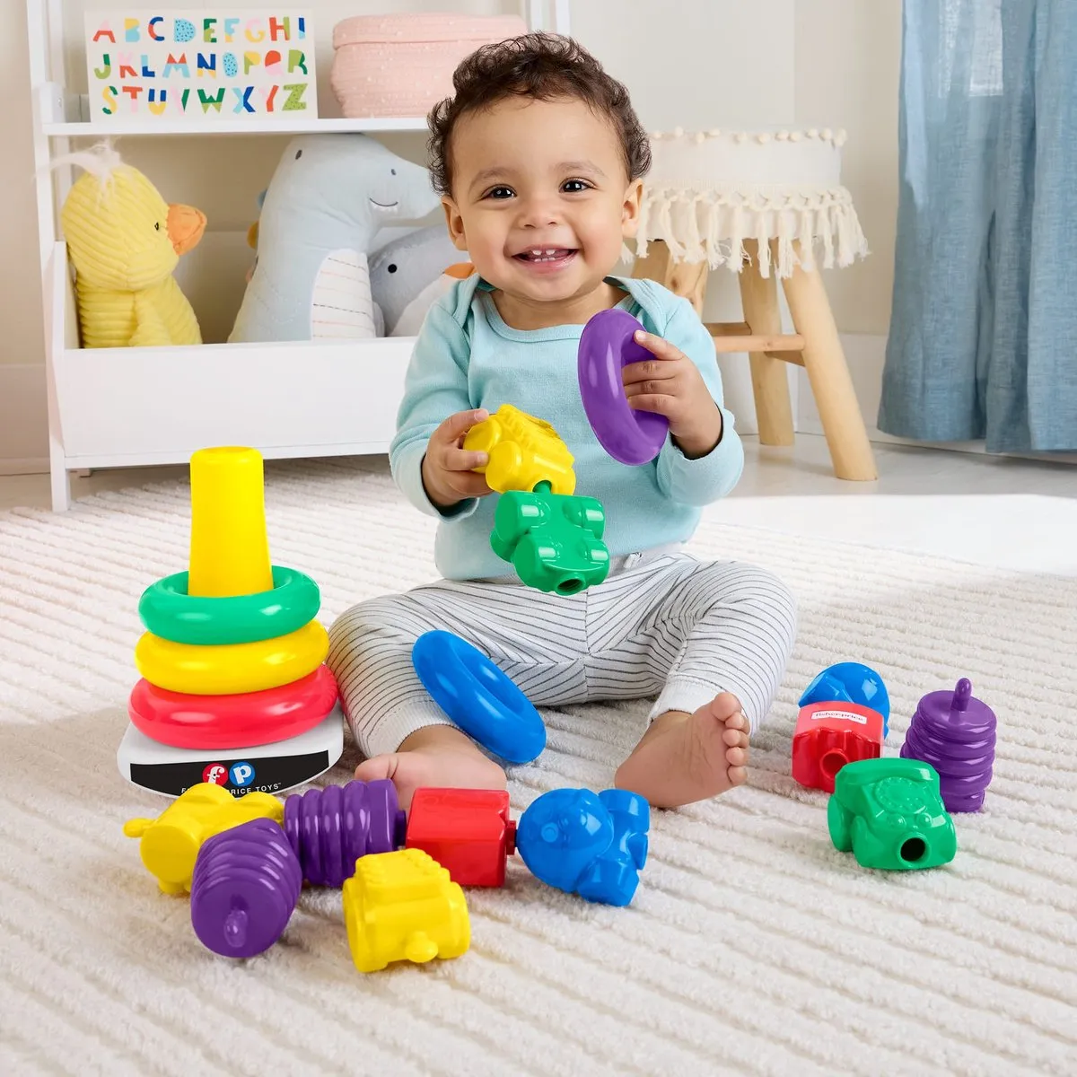 Fisher Price Stapeltoren en Klikkralen Set - Multicolor