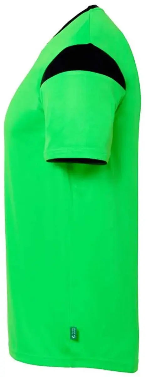 Uhlsport Squad 27 Shirt Korte Mouw Kinderen - 164 - Fluogroen/Zwart - afbeelding 3 van 6