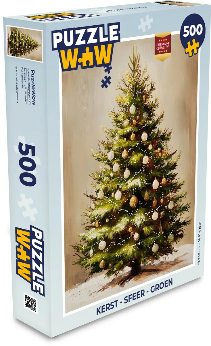 PuzzleWow Kerst Puzzle 500 Stuks