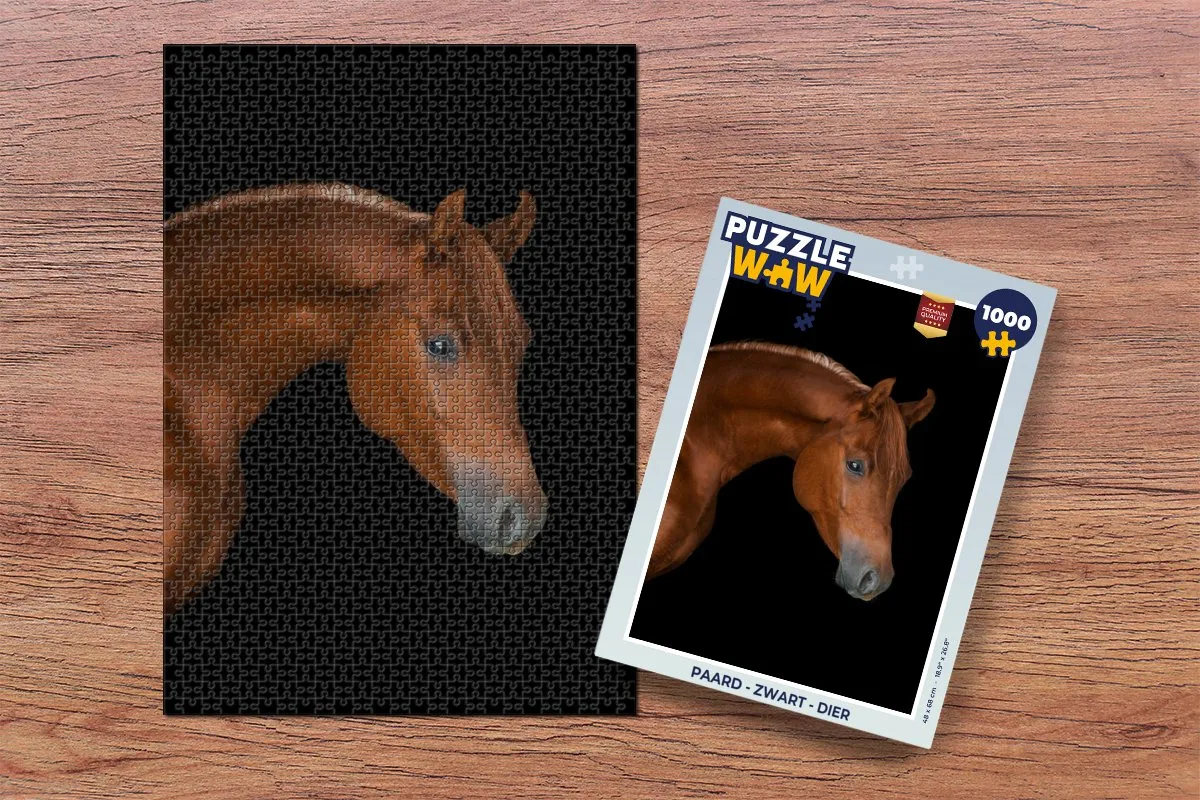 PuzzleWow Paard Legpuzzel 1000 Stuks - Multicolor