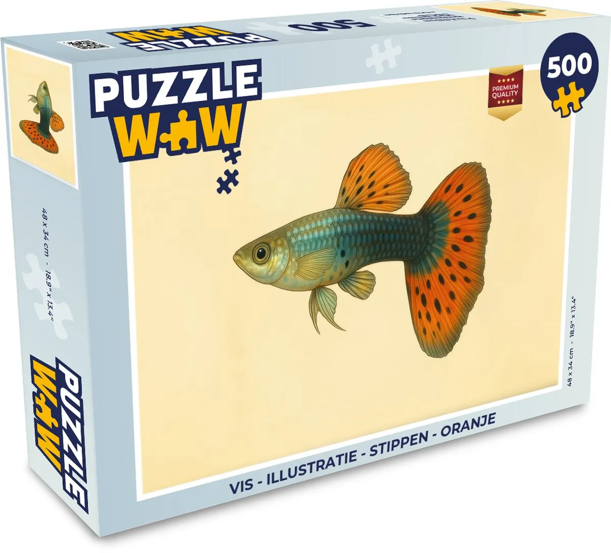 PuzzleWow Visillustratie Legpuzzel 500 Stuks