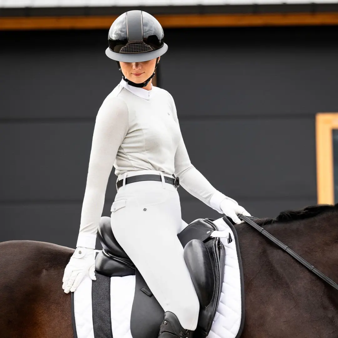 QHP Winter Rijlegging Juliet Full Grip 34 - Wit - afbeelding 6 van 6