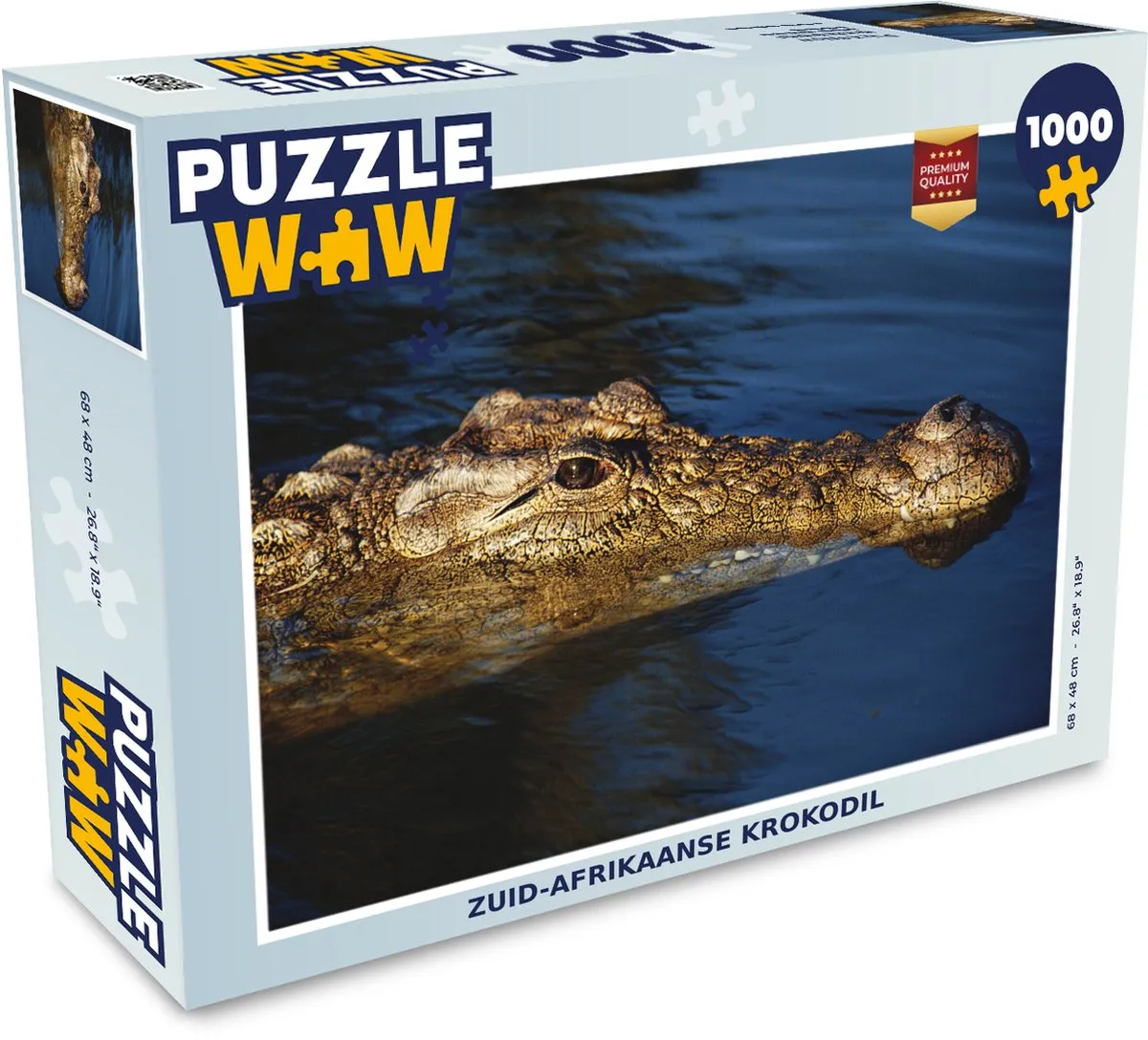 PuzzleWow Krokodil Puzzel 1000 Stuks