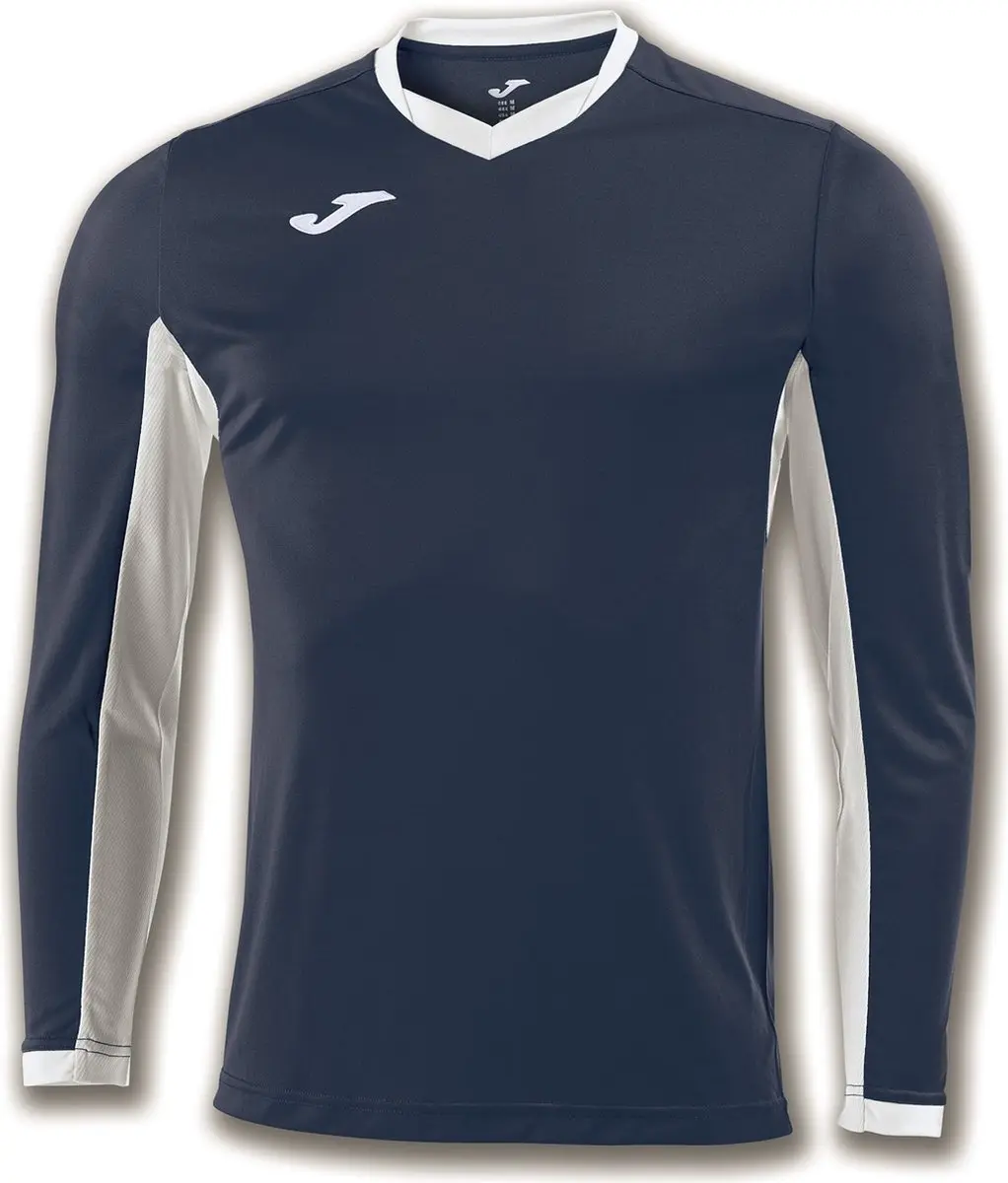 Joma Champion IV Voetbalshirt Lange Mouw Heren - Wit / Marine | Maat: L