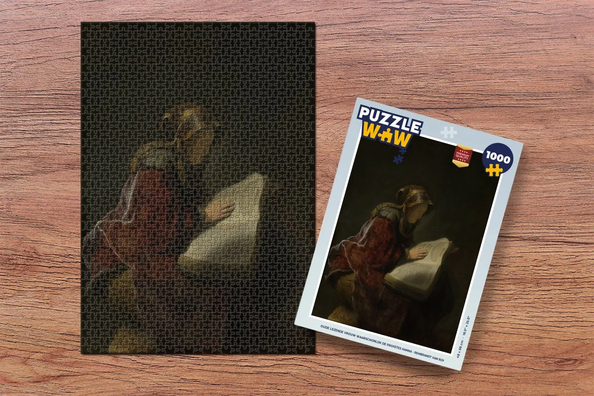 PuzzleWow Rembrandt Hanna Legpuzzel 1000 Stuks - Multicolor