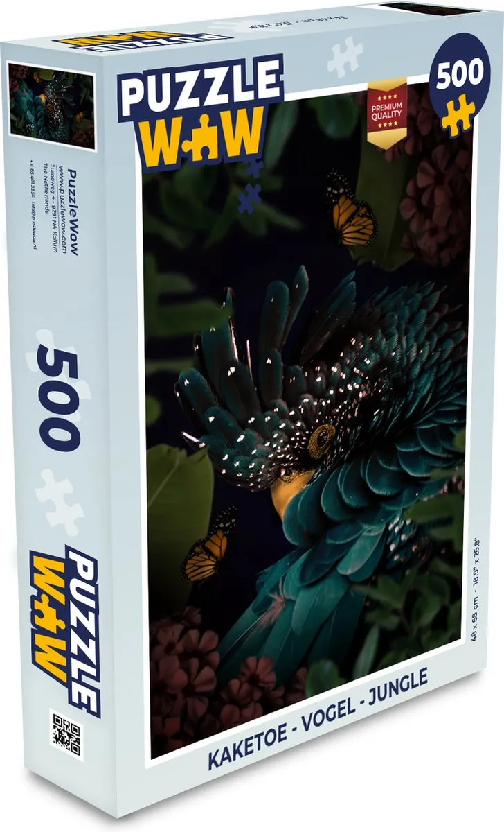 PuzzleWow Kaketoe Legpuzzel 500 Stuks