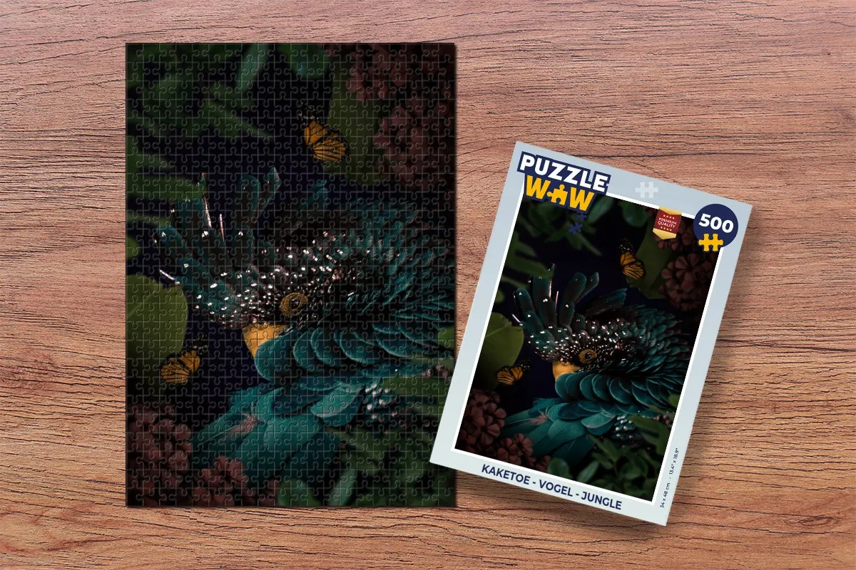 PuzzleWow Kaketoe Legpuzzel 500 Stuks - Multicolor