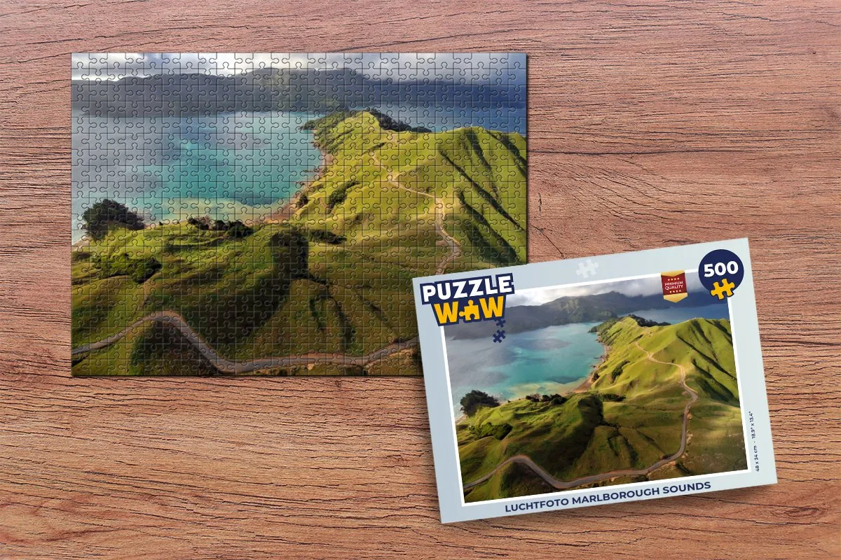 PuzzleWow Marlborough Sounds Legpuzzel 500 Stuks - Multicolor