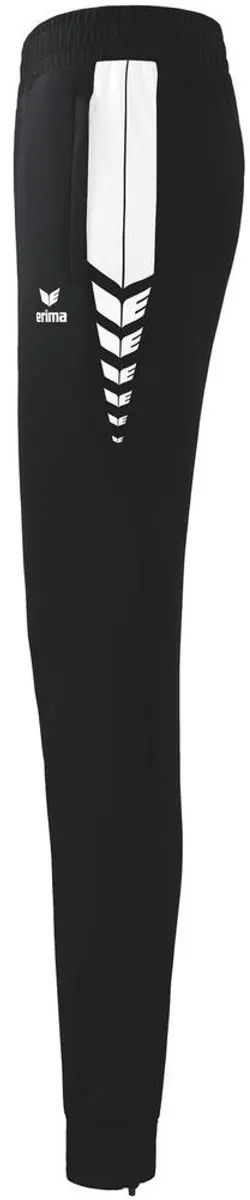 Erima Six Wings Worker Dames Trainingsbroek - Maat 40 - Wit/Zwart