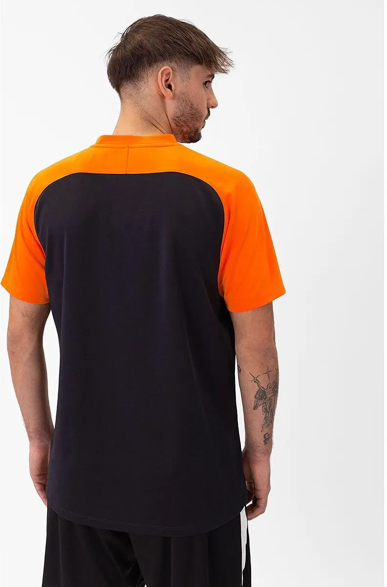 Jako Iconic Polo Heren - Zwart/Fluo Oranje 4XL