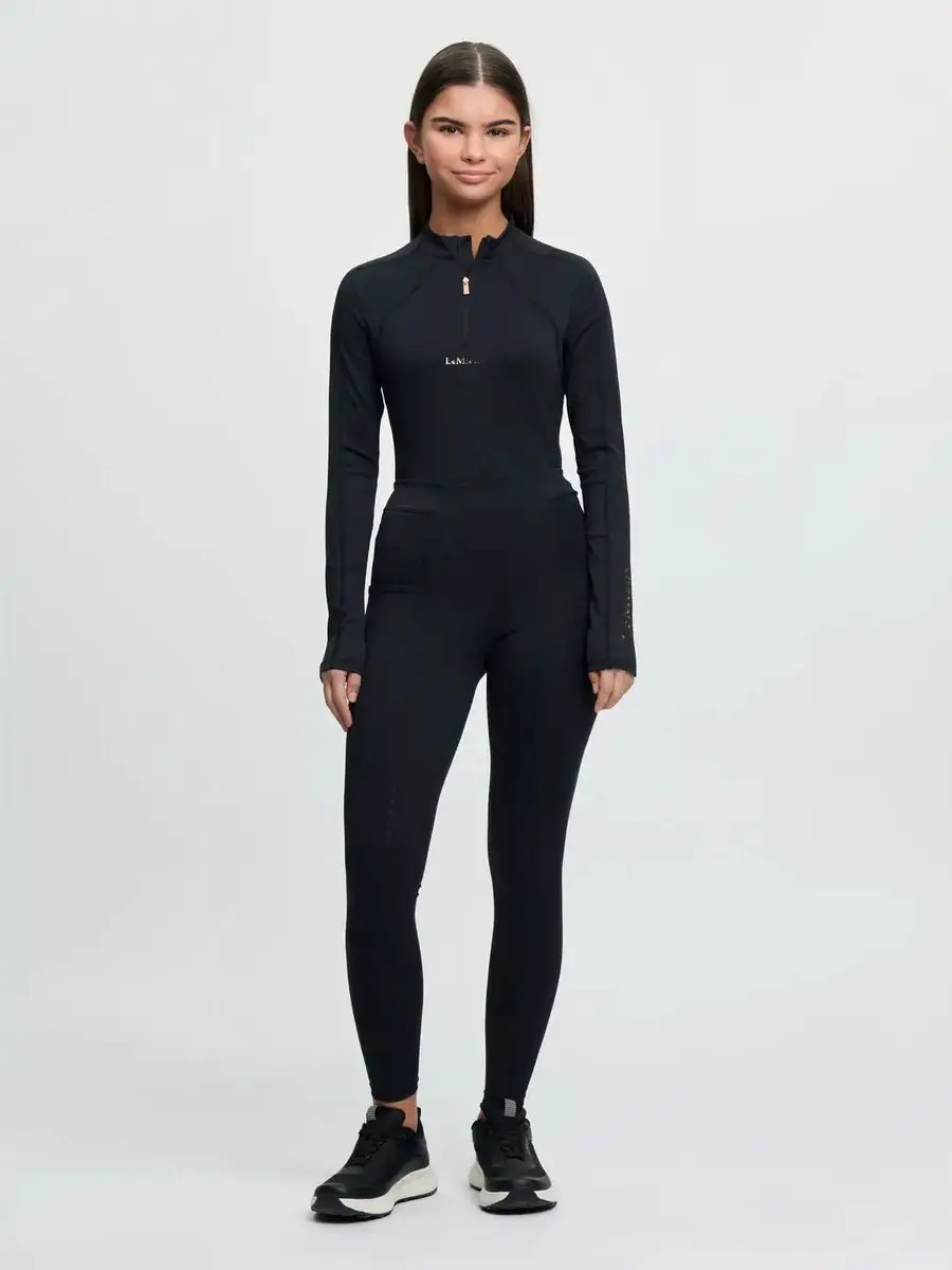 LeMieux Young Rider Brilliance Sparkle Orla Pull On Legging Meisjes S Zwart