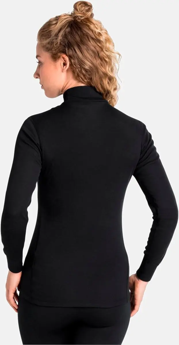 ODLO Active Warm Col Thermoshirt Dames XS - Zwart - afbeelding 4 van 6