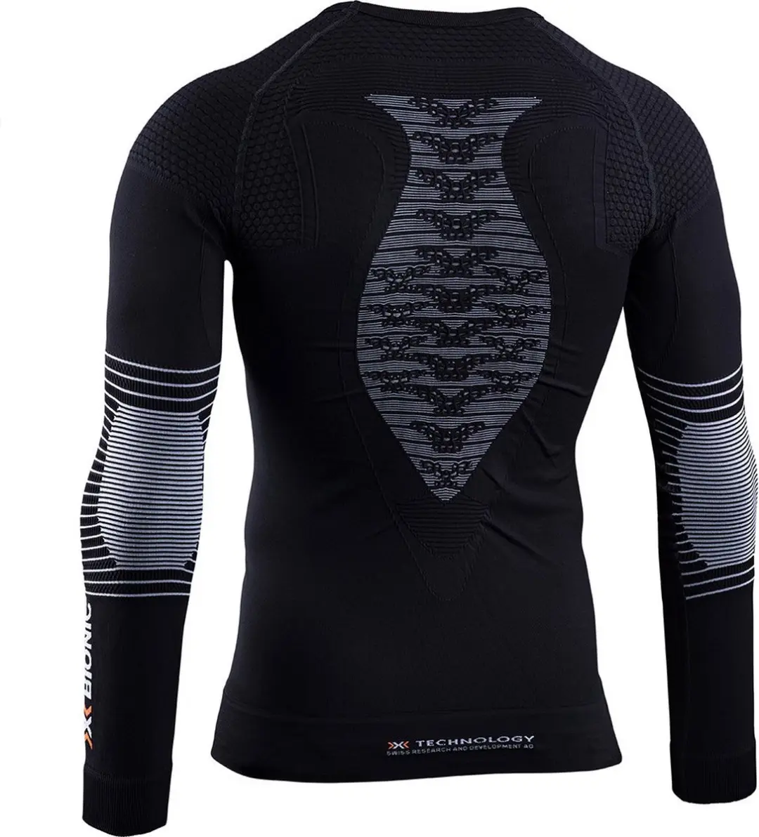 X-Bionic Energizer 4.0 Shirt Lange Mouw Heren - Opal Black/Arctic White - Maat M
