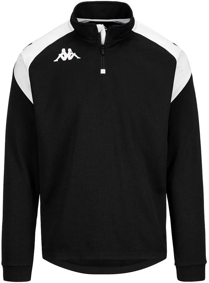 Kappa Lovato Sweatshirt Met Halve Rits Zwart XL Man