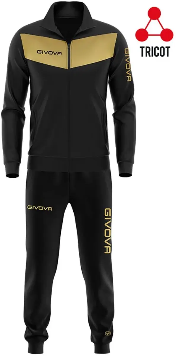 Givova Visa Trainingspak L - Zwart