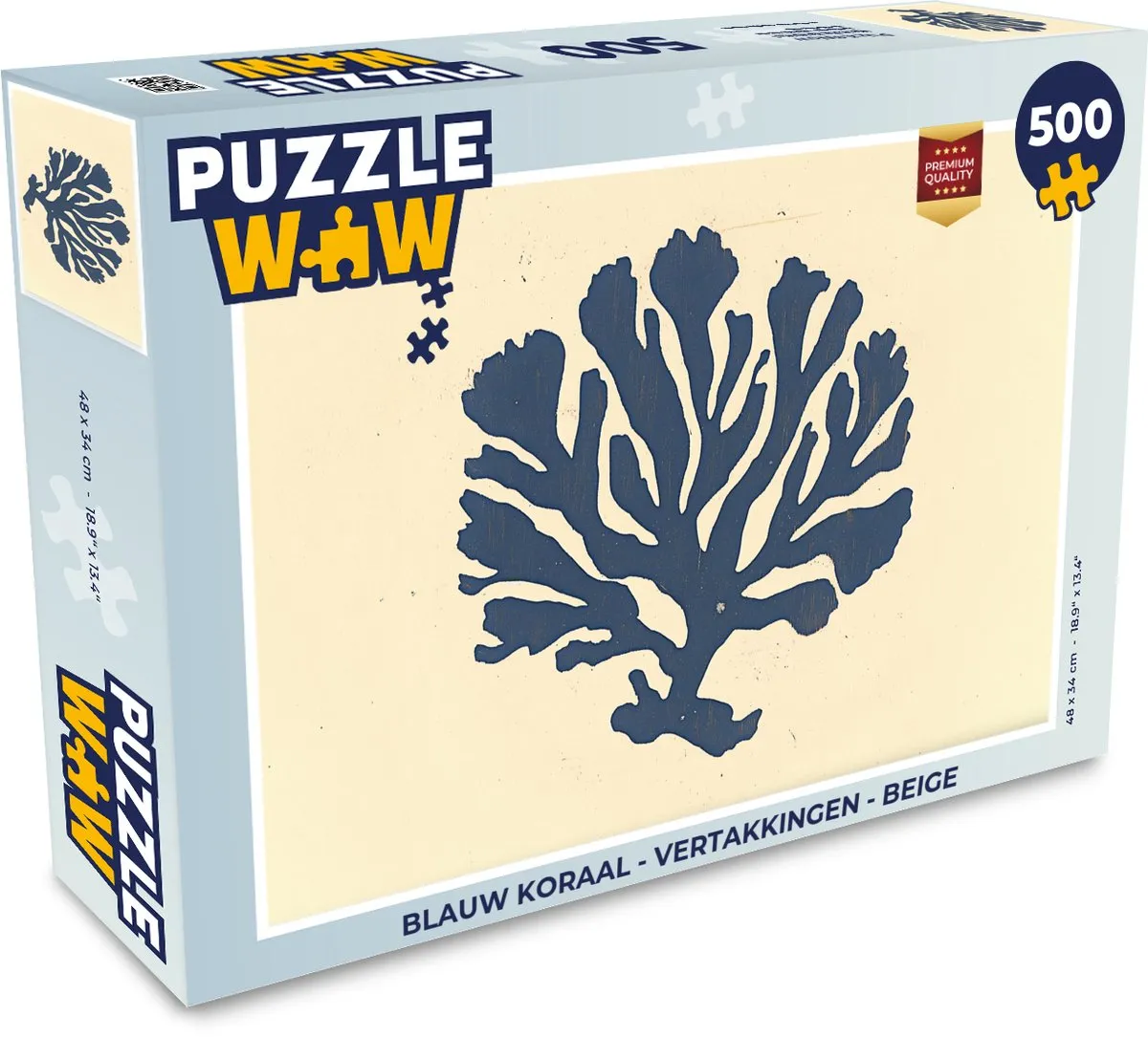 PuzzleWow Vertakkingen Puzzel 500 Stuks - Koraal