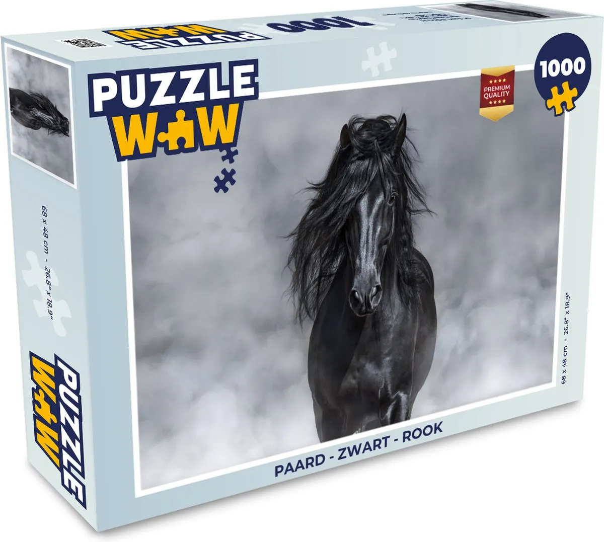 PuzzleWow Paard Legpuzzel 1000 Stuks - Multicolor