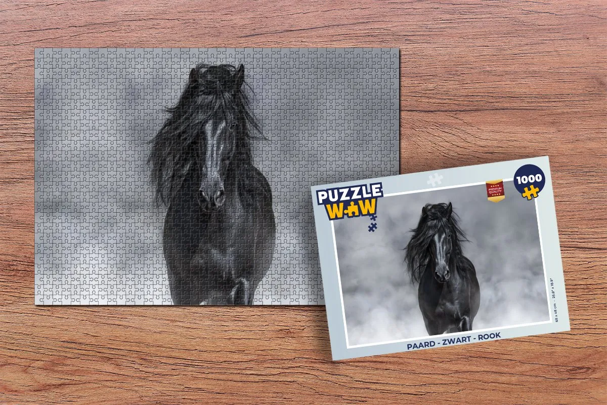 PuzzleWow Paard Legpuzzel 1000 Stuks - Multicolor