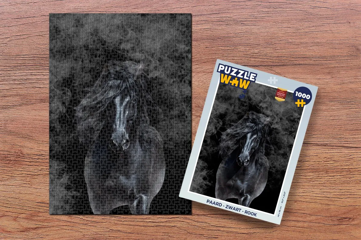 PuzzleWow Paard Legpuzzel 1000 Stuks - Multicolor