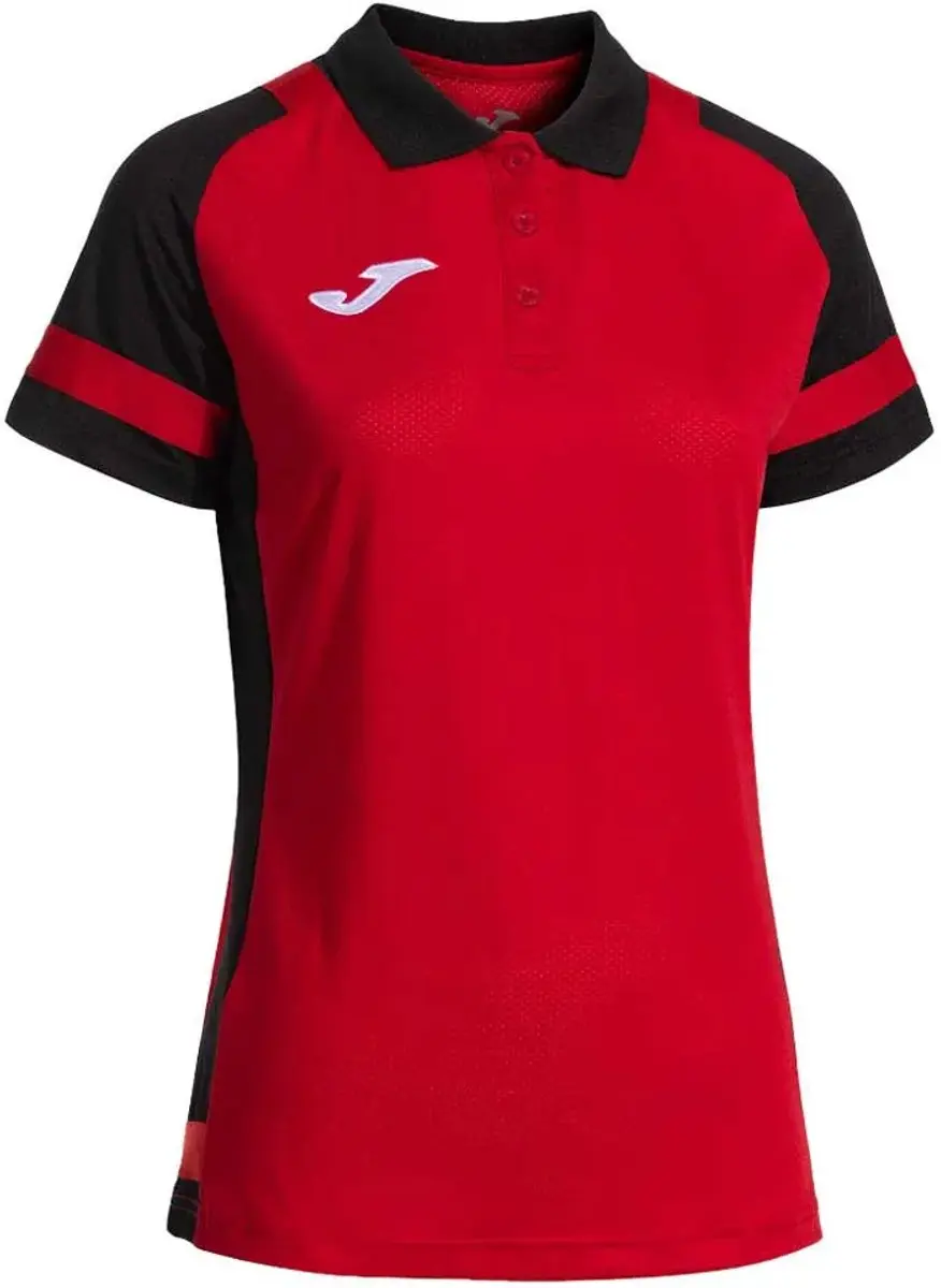 Joma Lider Korte Mouw Poloshirt Rood L Vrouw