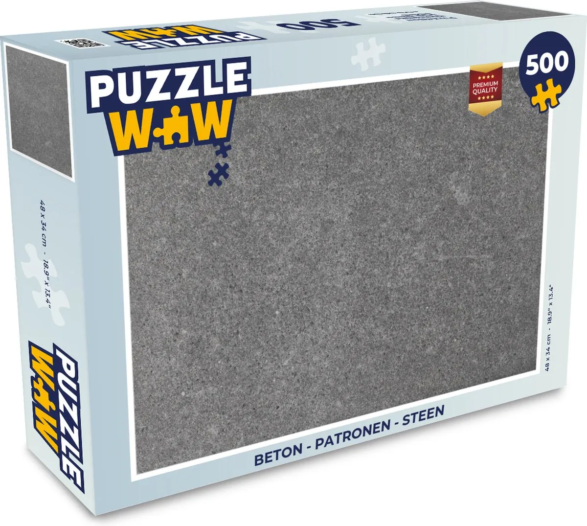 PuzzleWow Beton Patronen Legpuzzel 500 Stuks - Multicolor