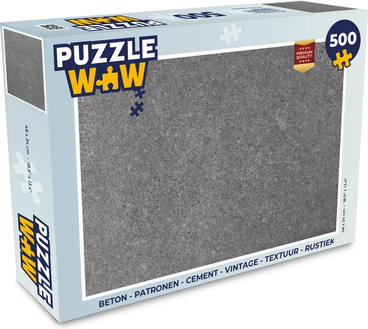 PuzzleWow Beton Patronen Legpuzzel 500 Stuks