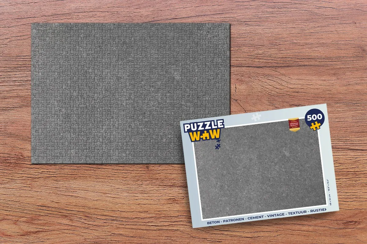 PuzzleWow Beton Patronen Legpuzzel 500 Stuks - Multicolor