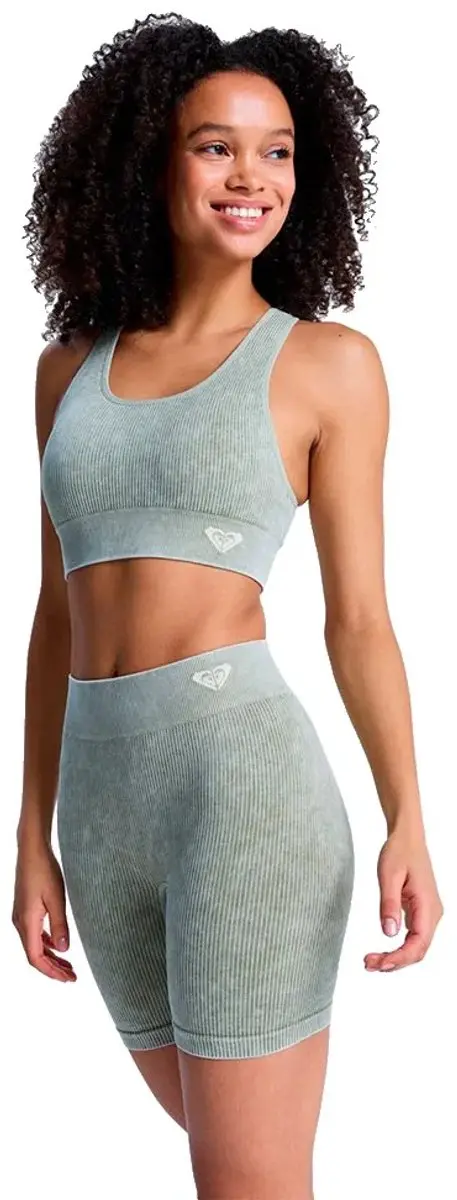 Roxy Chillout Seamless Washed Korte Sportbroek Grijs M-L Vrouw