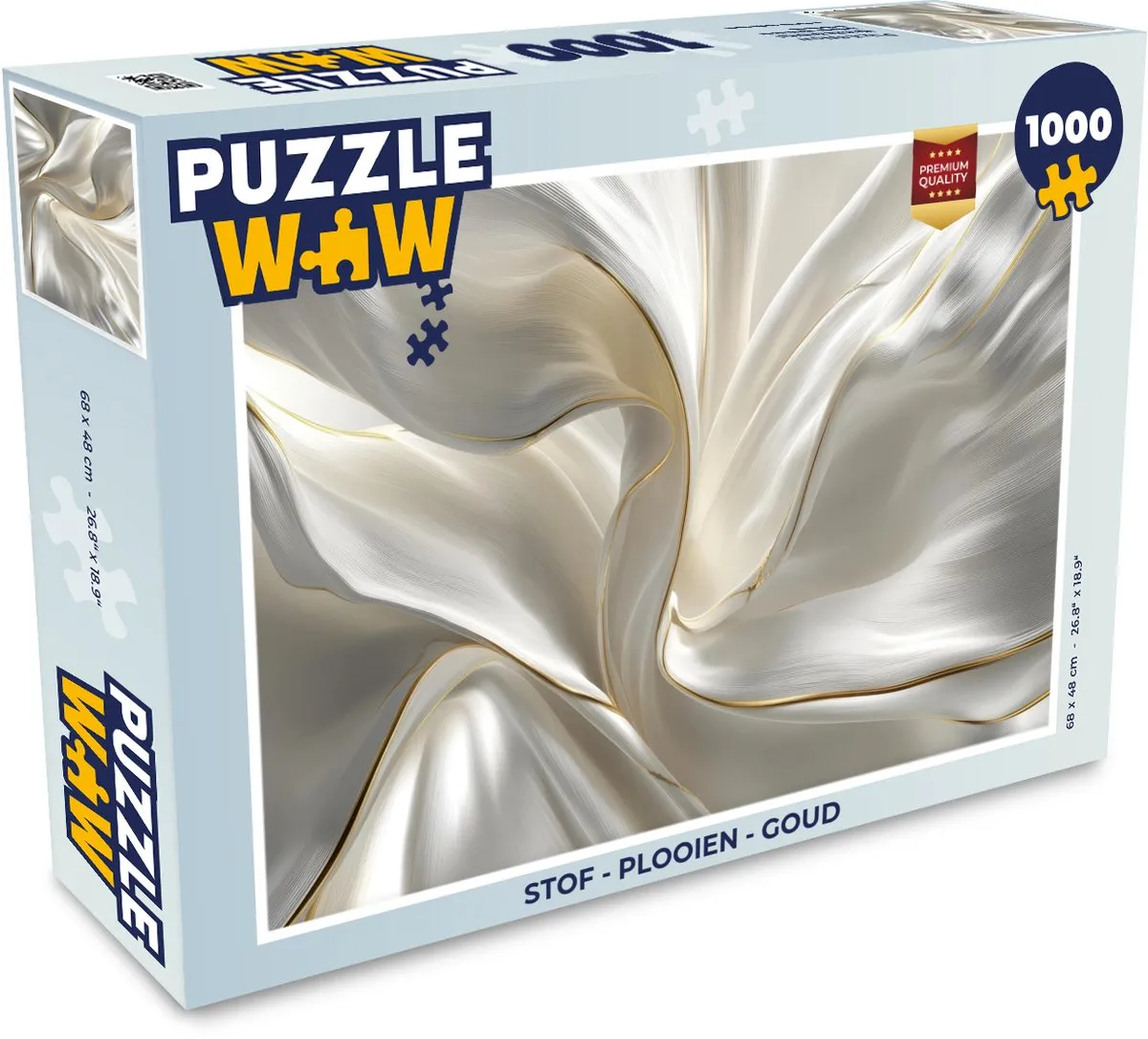 PuzzleWow Stof Plooien Legpuzzel 1000 Stuks
