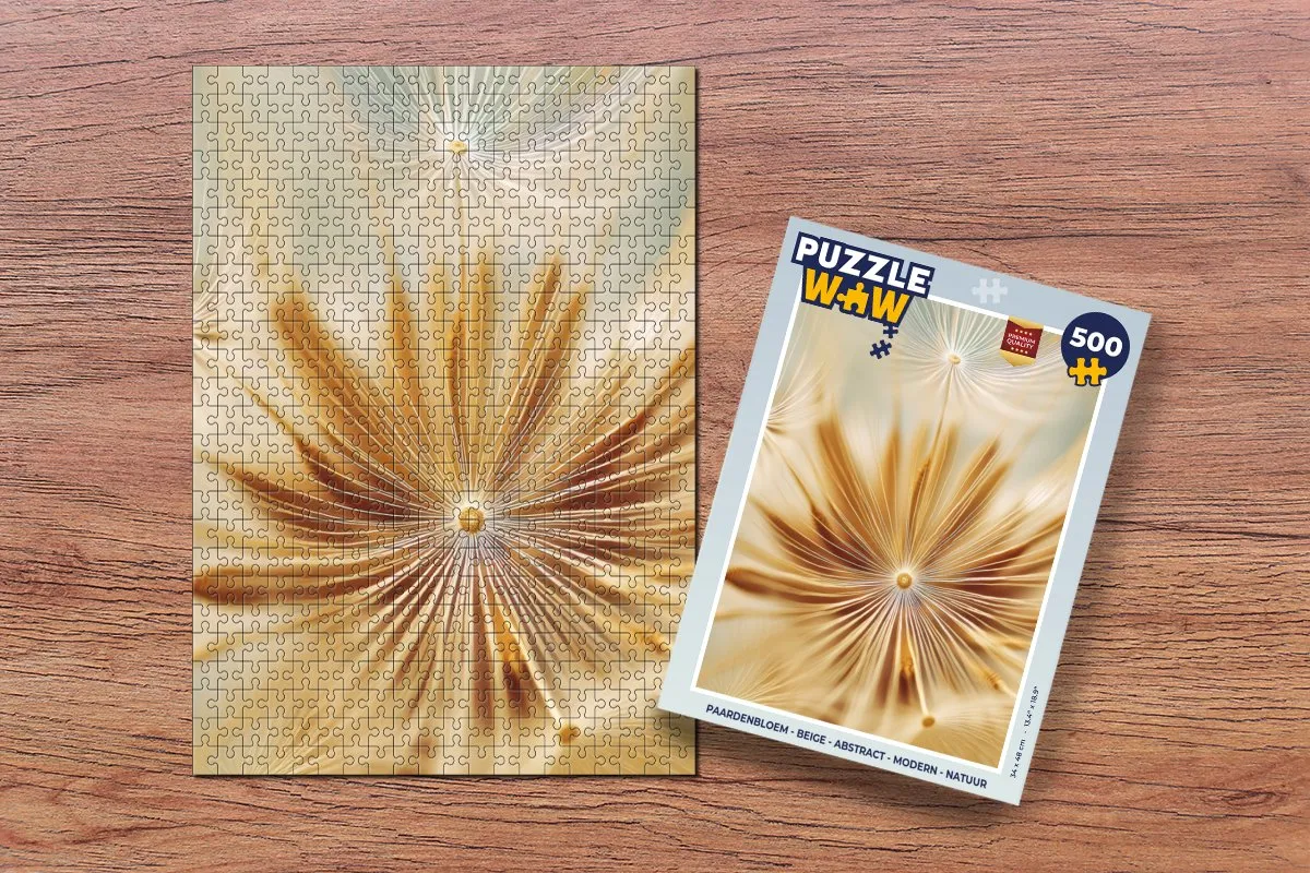 PuzzleWow Paardenbloem Legpuzzel 500 Stuks - Abstract