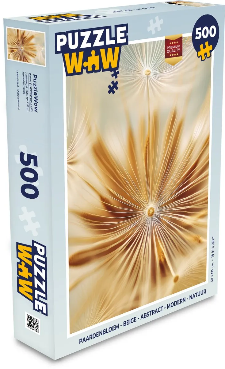 PuzzleWow Paardenbloem Legpuzzel 500 Stuks