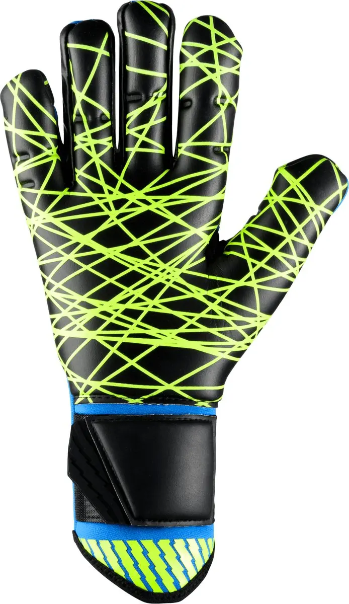Uhlsport FM Cybertec Ultragrip HN Planet Edition Keepershandschoenen 7.5 - Geel/Blauw/Zwart