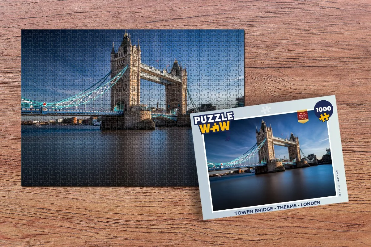 PuzzleWow Tower Bridge Legpuzzel 1000 Stuks - Multicolor