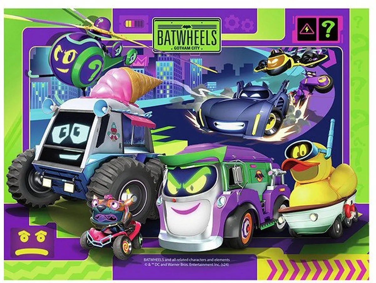 Ravensburger Batwheels 4in1box Puzzel - 72 Stuks - Multicolor