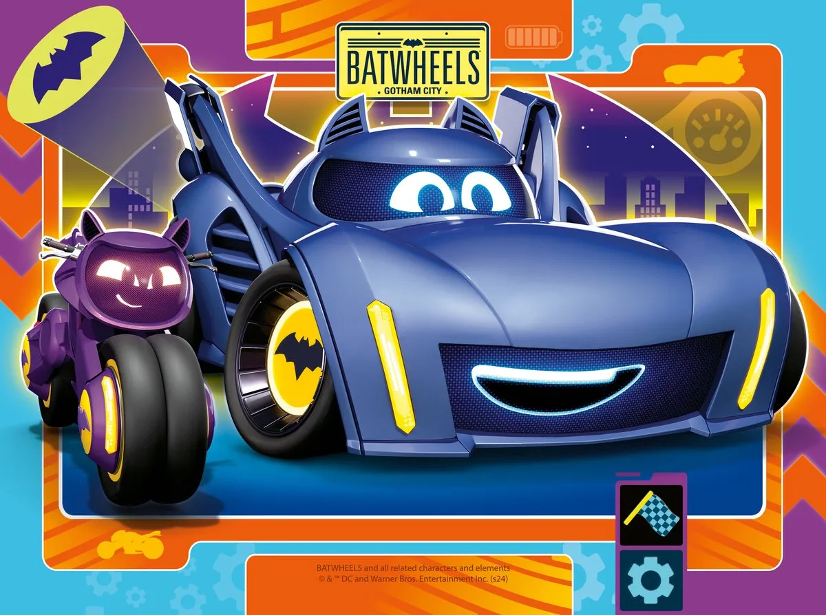 Ravensburger Batwheels 4in1box Puzzel - 72 Stuks - Multicolor