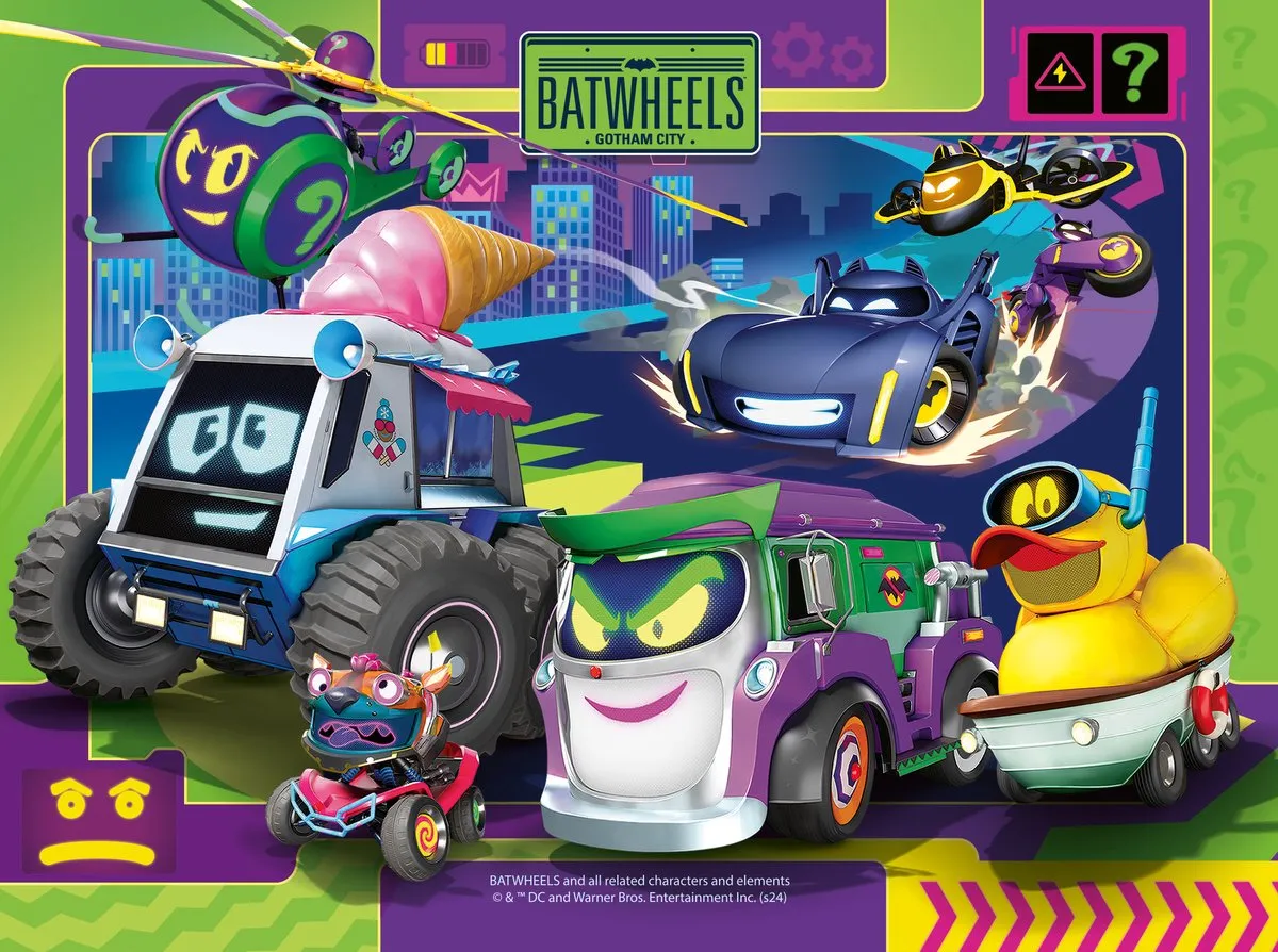 Ravensburger Batwheels 4in1box Puzzel - 72 Stuks - Multicolor