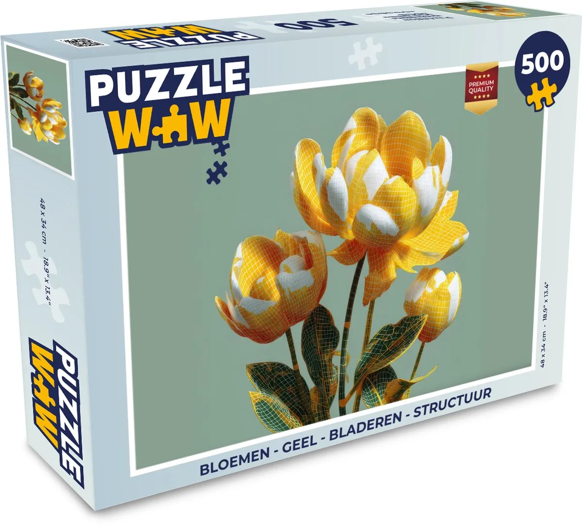 PuzzleWow Bloemen Legpuzzel 500 Stuks