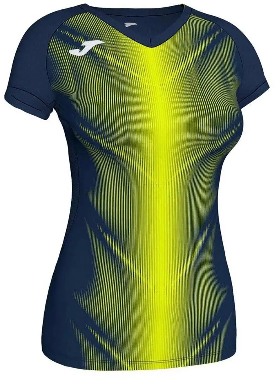 Joma Olimpia T-shirt Meisje 140/146 - Navy/Yellow Fluor - afbeelding 3 van 3