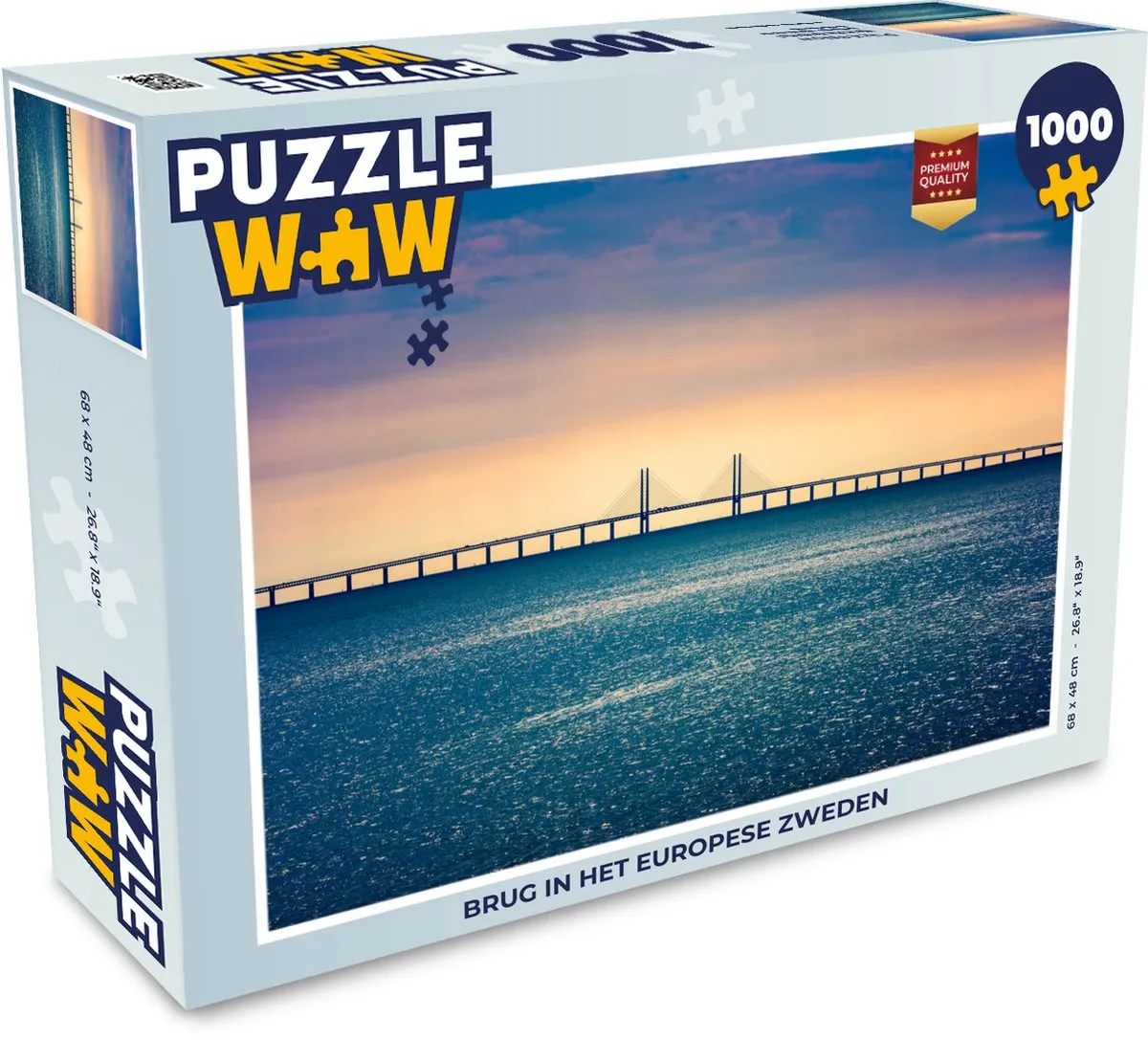 PuzzleWow Legpuzzel 1000 Stuks - Multicolor