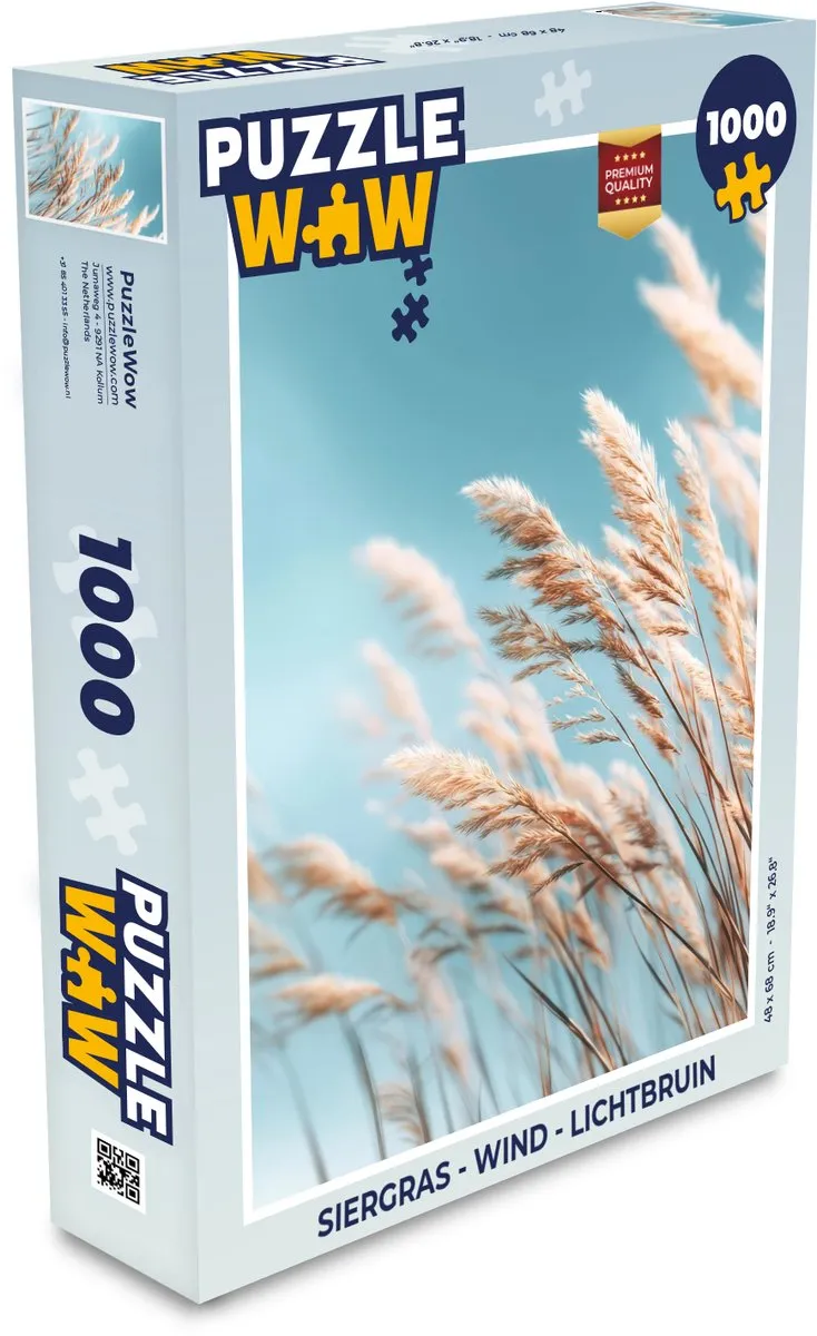 PuzzleWow Siergras Wind 1000 Stuks
