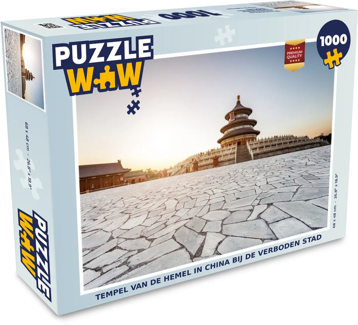 PuzzleWow Tempel van de Hemel Legpuzzel 1000 Stuks