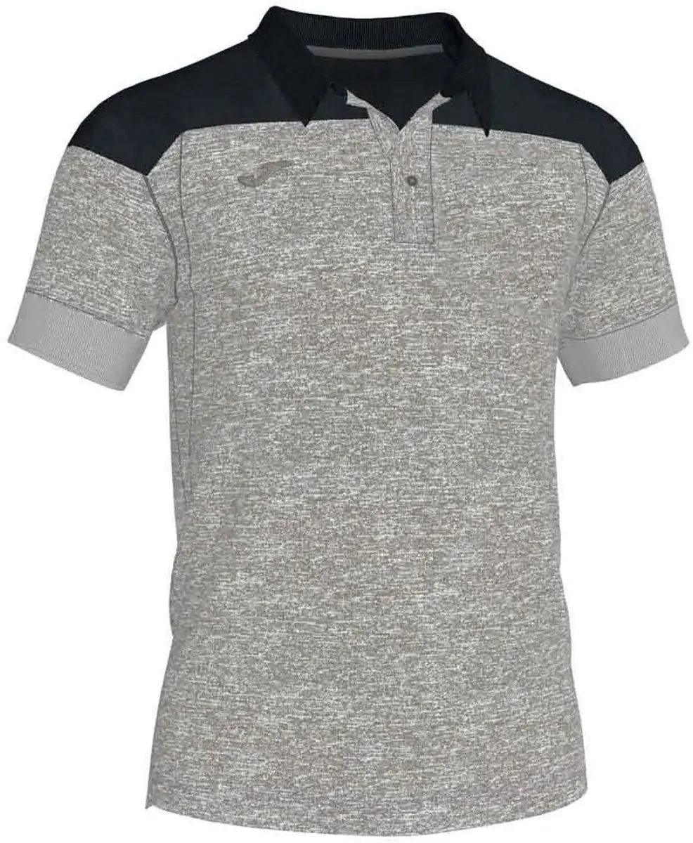 Joma Winner II Poloshirt - 9-10 jaar - Zwart/Grijs - afbeelding 2 van 2