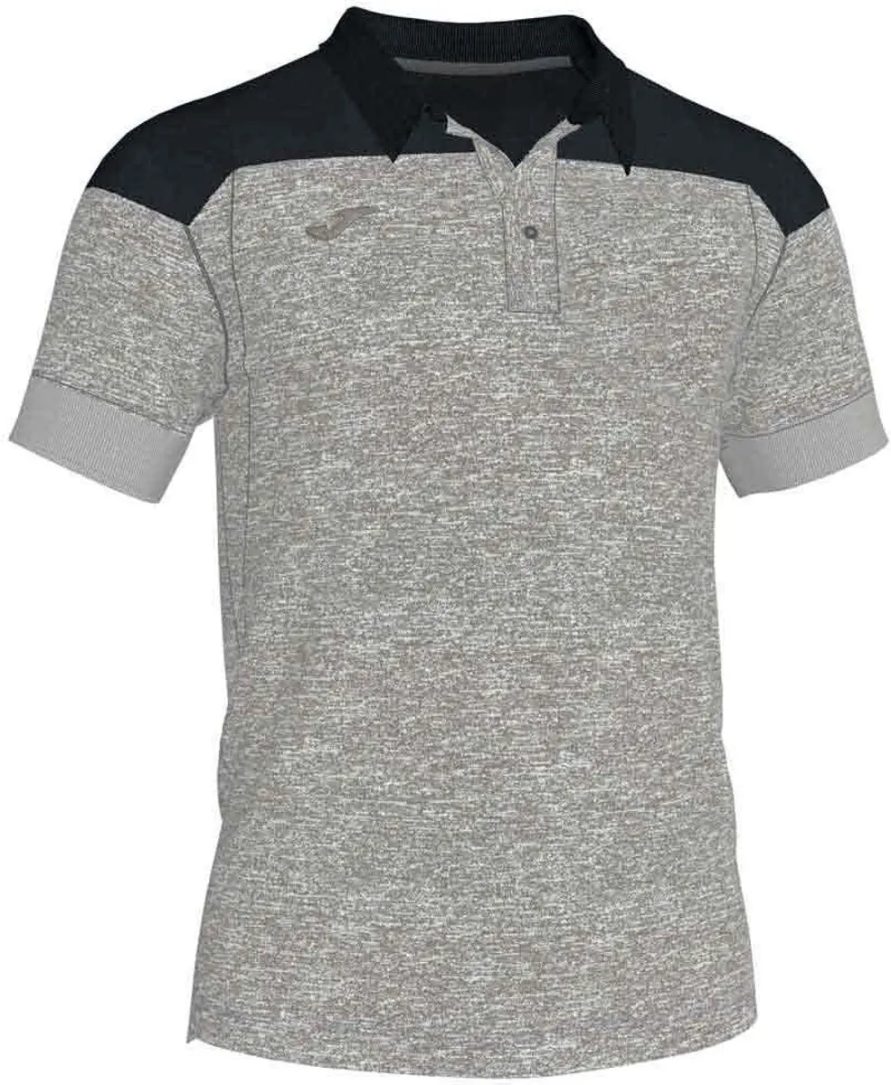 Joma Winner Ii Korte Mouw Poloshirt Zwart,Grijs 9-10 Years Jongens,Meisjes